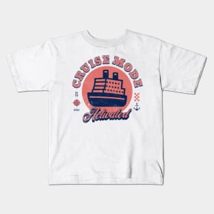 Summer 2024 Family Cruise Adventure - Cruise Mode Activated Kids T-Shirt